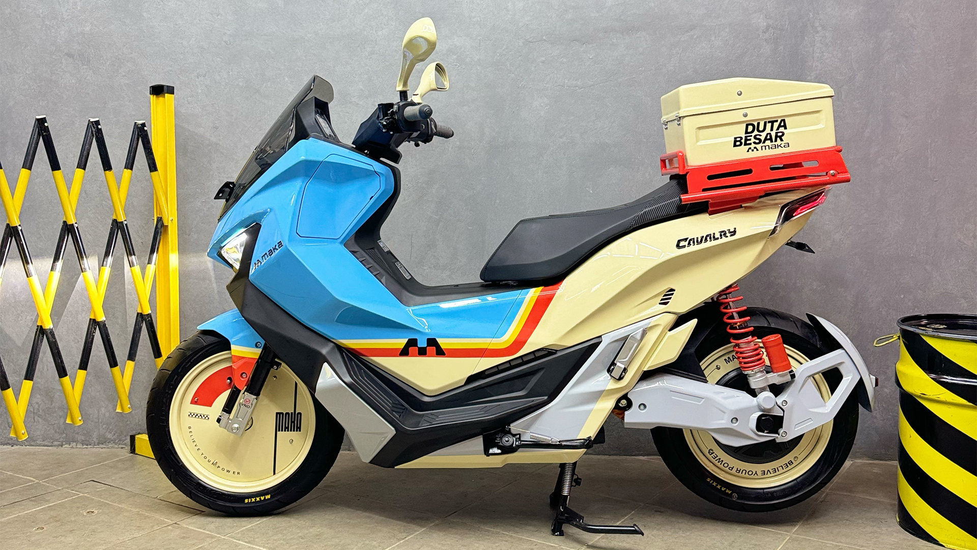 Bawa Pulang Gratis Motor Listrik Maka Cavalry Modifan, Gini Caranya